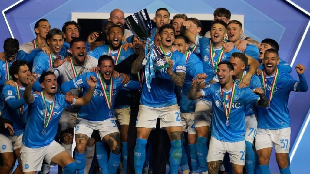 El Napoli derrota al Bologna y se corona campeón de la Supercopa de Italia