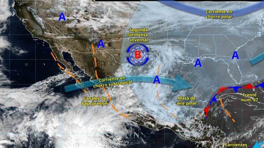 Clima en México para el 14 de enero de 2026: El frente frío 28 impactará a estos estados